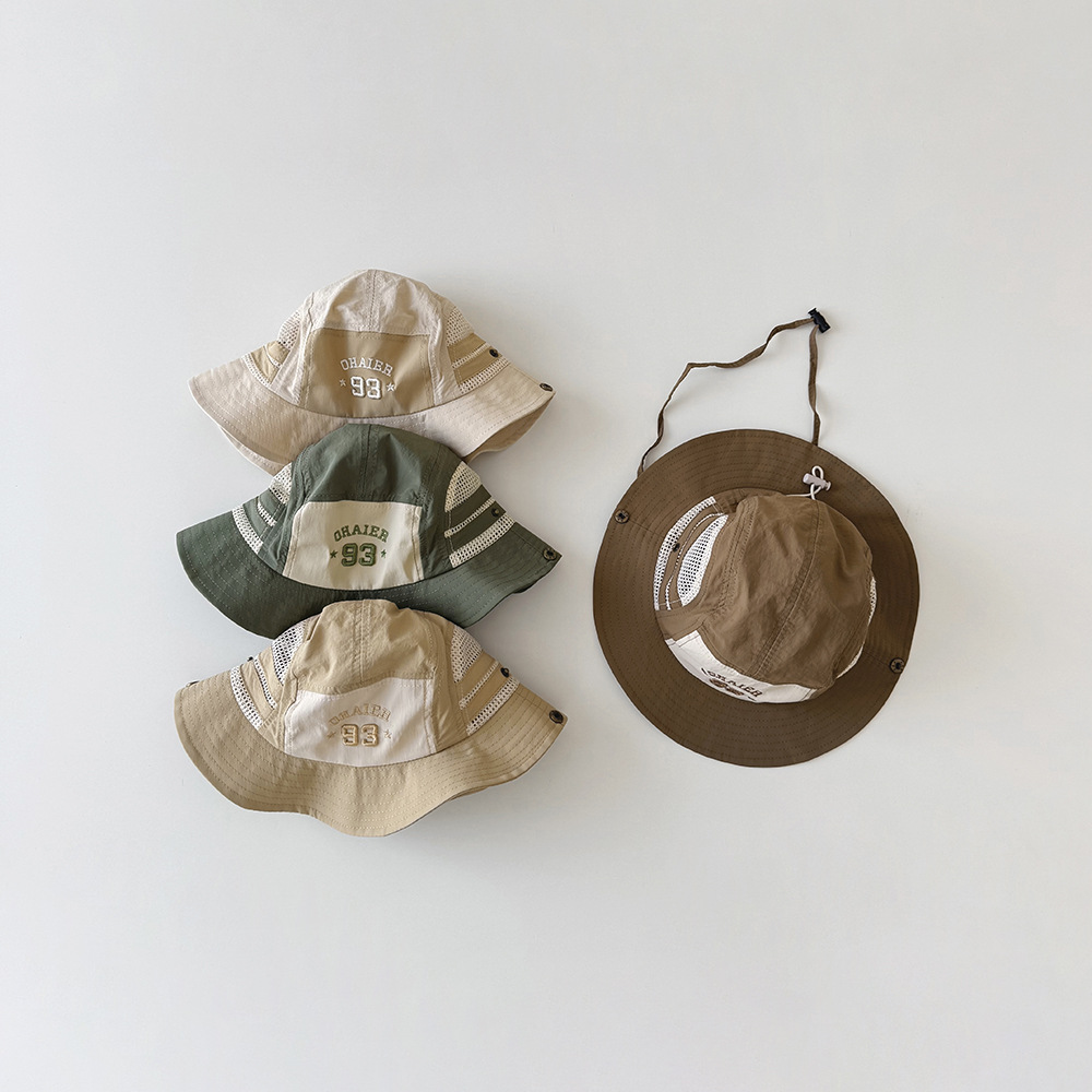Kids Outdoor Hat - หมวกชาวประมงสำหรับเด็กเด็กชายเด็กหญิงฤดูร้อนตาข่ายระบายอากาศแห้งเร็วหมวกบังแดดกลางแจ้ง