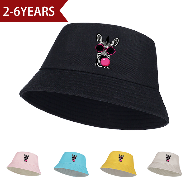 Kids Outdoor Hat - ลดราคา: หมวกชาวประมงสำหรับเด็กอายุ 2-6 ปี – หมวกกันแดดลายม้าลายสุดน่ารักและเท่