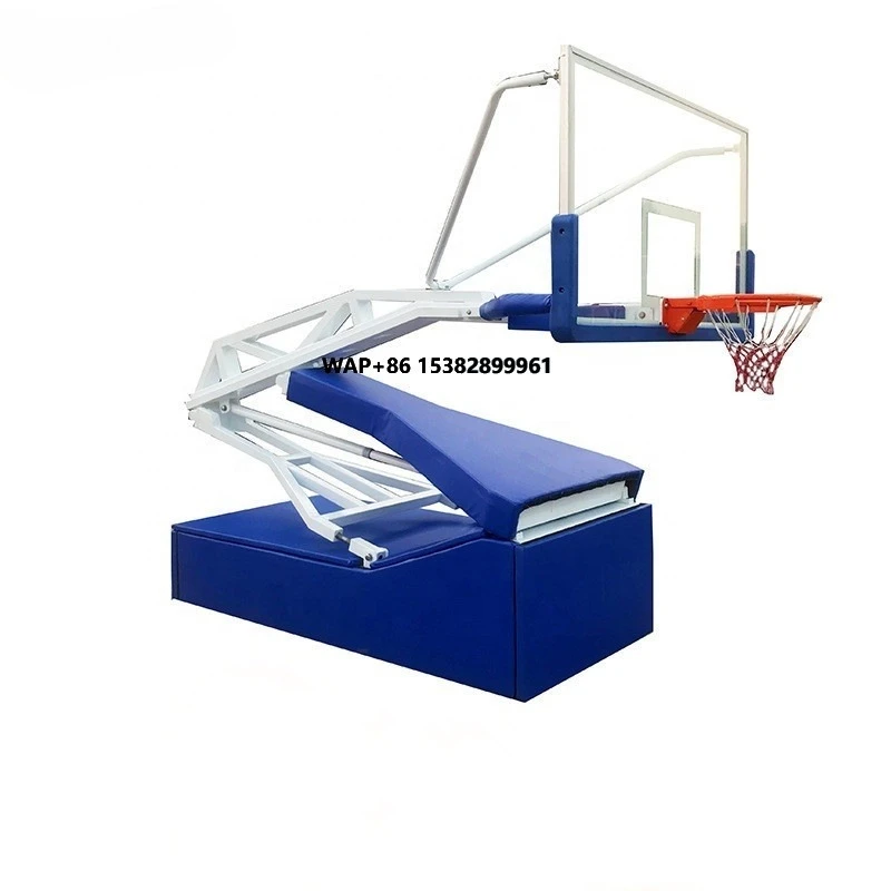 Basketball Hoop Outdoor - แป้นบาสเก็ตบอล FIBA ระดับมืออาชีพ สำหรับใช้ในร่มและกลางแจ้ง แบบพับได้ ระบบมาตรฐาน