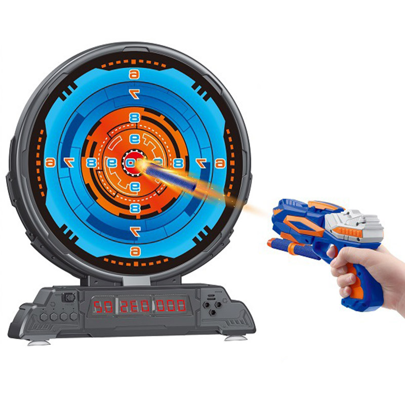 Water Gun Soaker - เป้าหมายยิงไฟฟ้าสำหรับเด็กสำหรับของเล่นปืนเนิร์ฟการนับคะแนนกระสุนอ่อนเป้าหมายชุดเกมยิงสำหรับเด็กวันเกิด