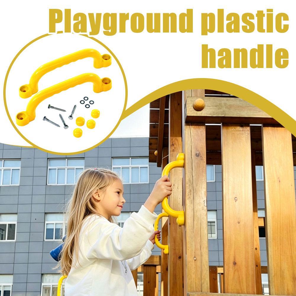 Kids Outdoor Frame - ที่จับนิรภัยสำหรับสนามเด็กเล่น สำหรับโครงปีนป่าย ที่จับกลางแจ้งสำหรับบ้านเด็ก บ้านต้นไม้ อุปกรณ์เสริมสำหรับยิมเด็ก 1