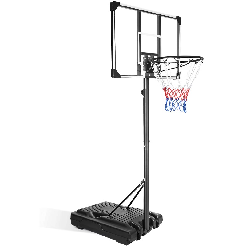 Basketball Hoop Outdoor - ระบบห่วงบาสเก็ตบอลแบบพกพา ปรับความสูงได้ มั่นคง เหมาะสำหรับการเล่นเกมในร่มและกลางแจ้ง และการฝึกซ้อมกีฬา