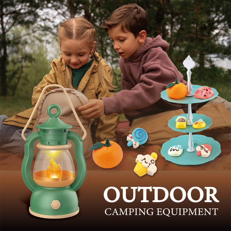 Kids Outdoor Explorer Set - ชุดตั้งแคมป์สําหรับเด็กแคมป์ไฟแกล้งเล่นของเล่นเด็กวัยหัดเดินสําหรับเด็กผู้ชายพร้อมแสงเสียงพร้อมของเล่นตั้งแคมป์สําหรับเด็กของขวัญในร่มกลางแจ้ง