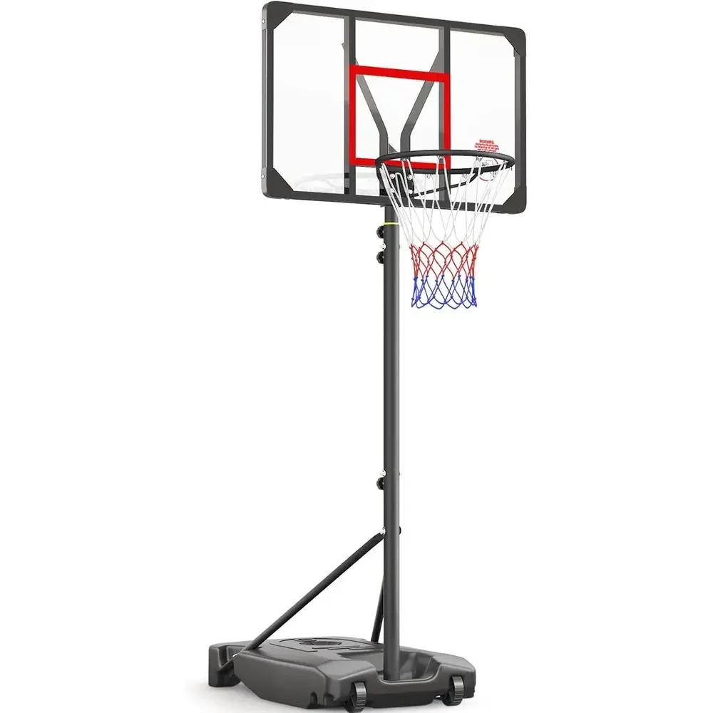 Basketball Hoop Outdoor - ห่วงบาสเก็ตบอลแบบปรับความสูงได้สำหรับเด็ก วัยรุ่น และเยาวชน - เหมาะสำหรับการเล่นกลางแจ้ง สนามหลังบ้าน