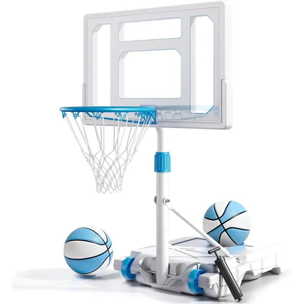 Basketball Hoop Outdoor - ห่วงบาสเก็ตบอลสำหรับสระว่ายน้ำแบบพกพาขนาด 32 นิ้ว - ชุดห่วงบาสเก็ตบอลสแตนเลส ทนต่อการเกิดสนิม