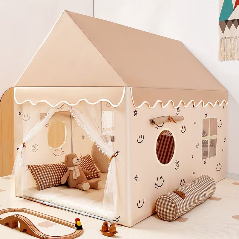 Kids Outdoor House Accessories - เต็นท์เด็กพับได้สำหรับเล่นในร่มและกลางแจ้ง บ้านปราสาทเจ้าหญิง ของเล่นเด็กผู้หญิง ของขวัญเด็ก