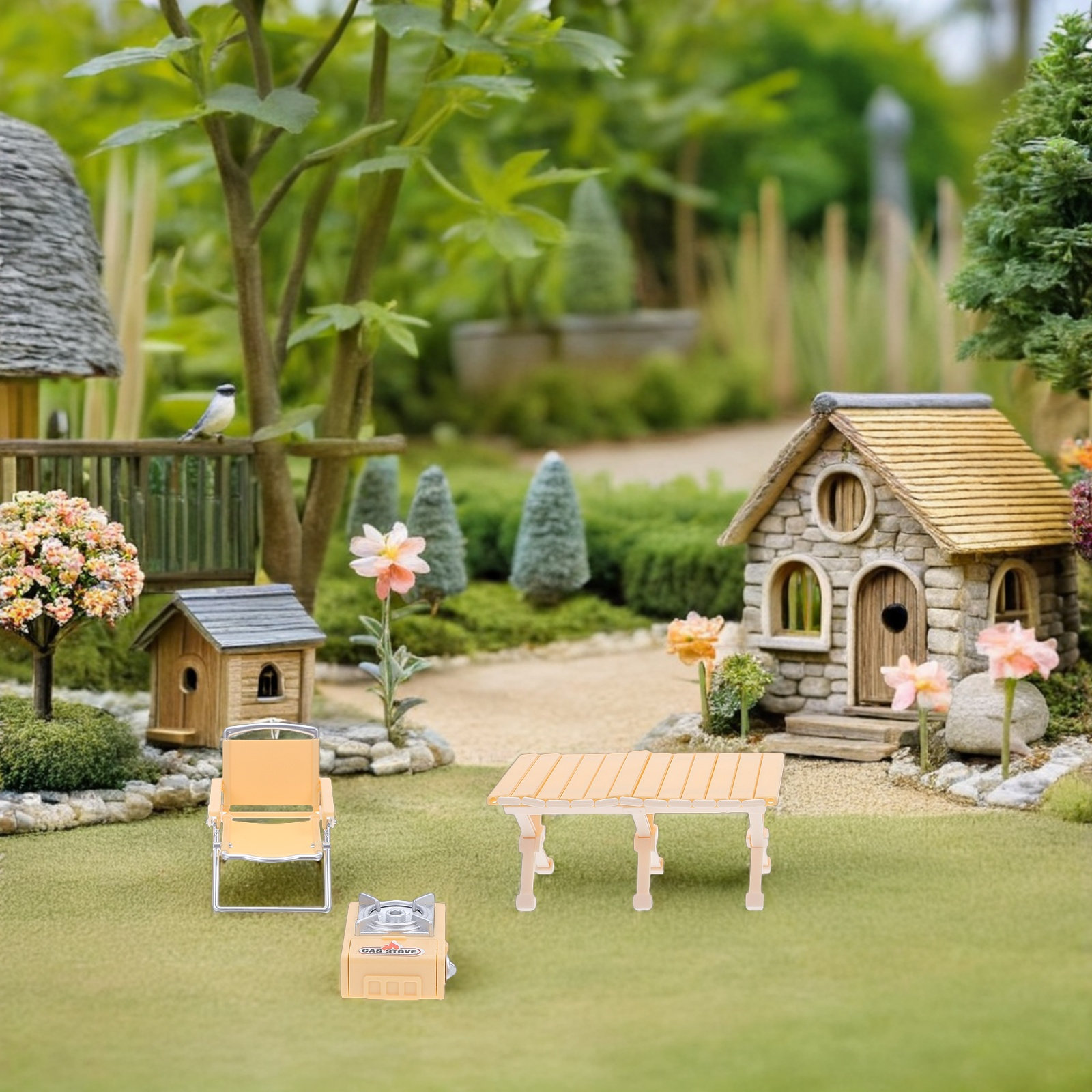 ชุดโต๊ะปิกนิกพร้อมเก้าอี้พับขน - Kids Outdoor Table And Chair Set บทวิจารณ์และราคา