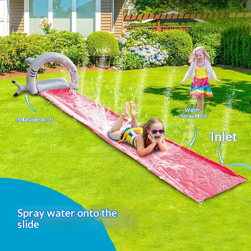 สไลเดอร์น้ำเป่าลมรูปปลาวาฬพร้อ - Kids Outdoor Water Sprinkler บทวิจารณ์และราคา