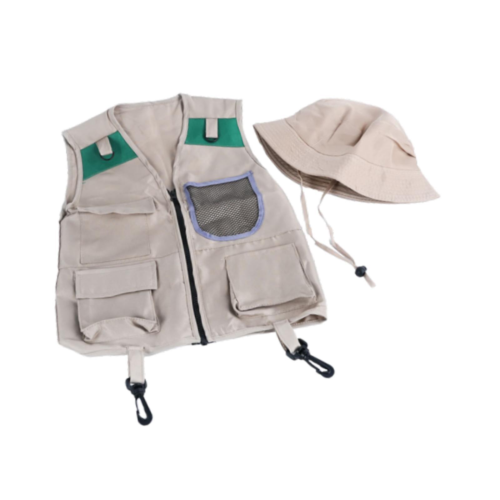 ชุดเสื้อกั๊กและหมวกนักสำรวจสำห - Kids Outdoor Explorer Set บทวิจารณ์และราคา