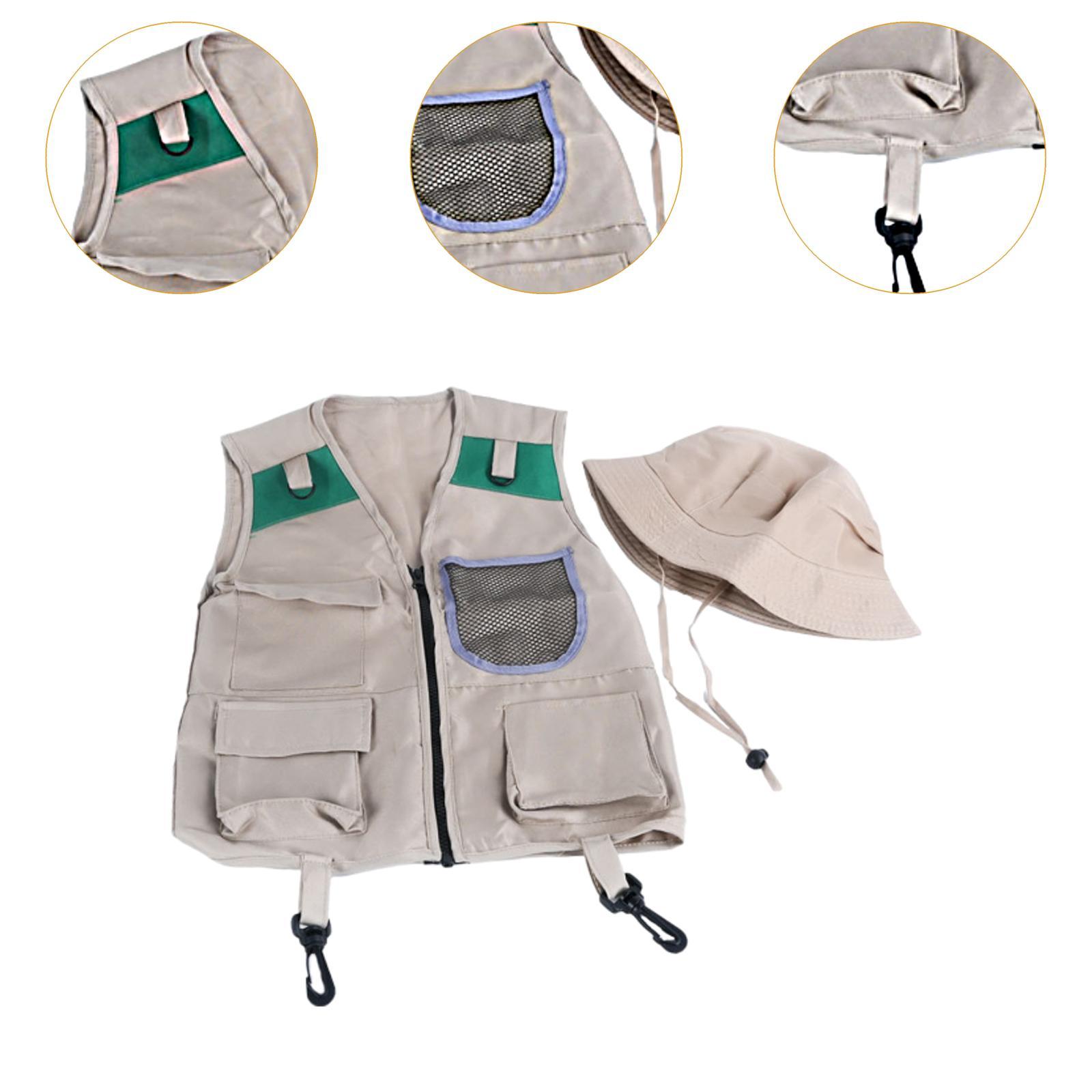 ชุดเสื้อกั๊กและหมวกนักสำรวจสำห - Kids Outdoor Explorer Set บทวิจารณ์และราคา