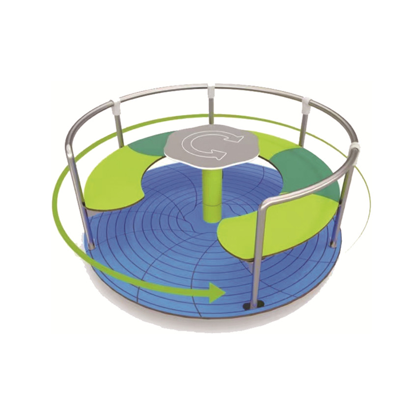 ม้าหมุนไม้สนามเด็กเล่นกลางแจ้ง - Kids Outdoor Merry Go Round บทวิจารณ์และราคา