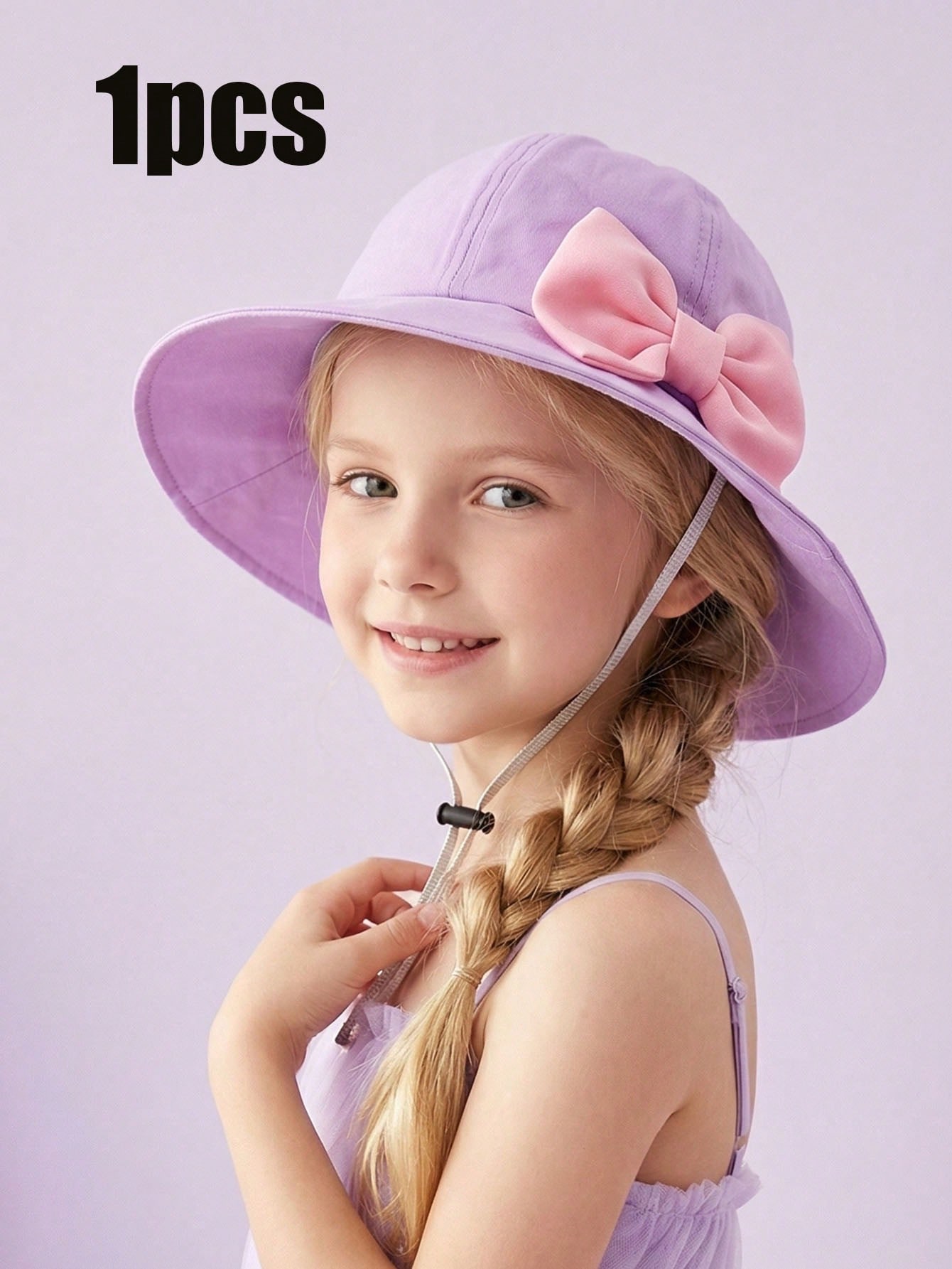 หมวกบักเก็ตสีชมพูติดโบว์ใหญ่สำ - Kids Outdoor Hat บทวิจารณ์และราคา