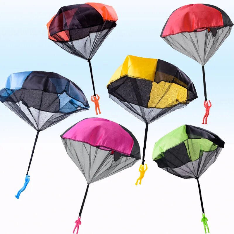 4 ชิ้นสีสุ่มมือโยนร่มชูชีพบินข - Kids Outdoor Clubhouse บทวิจารณ์และราคา