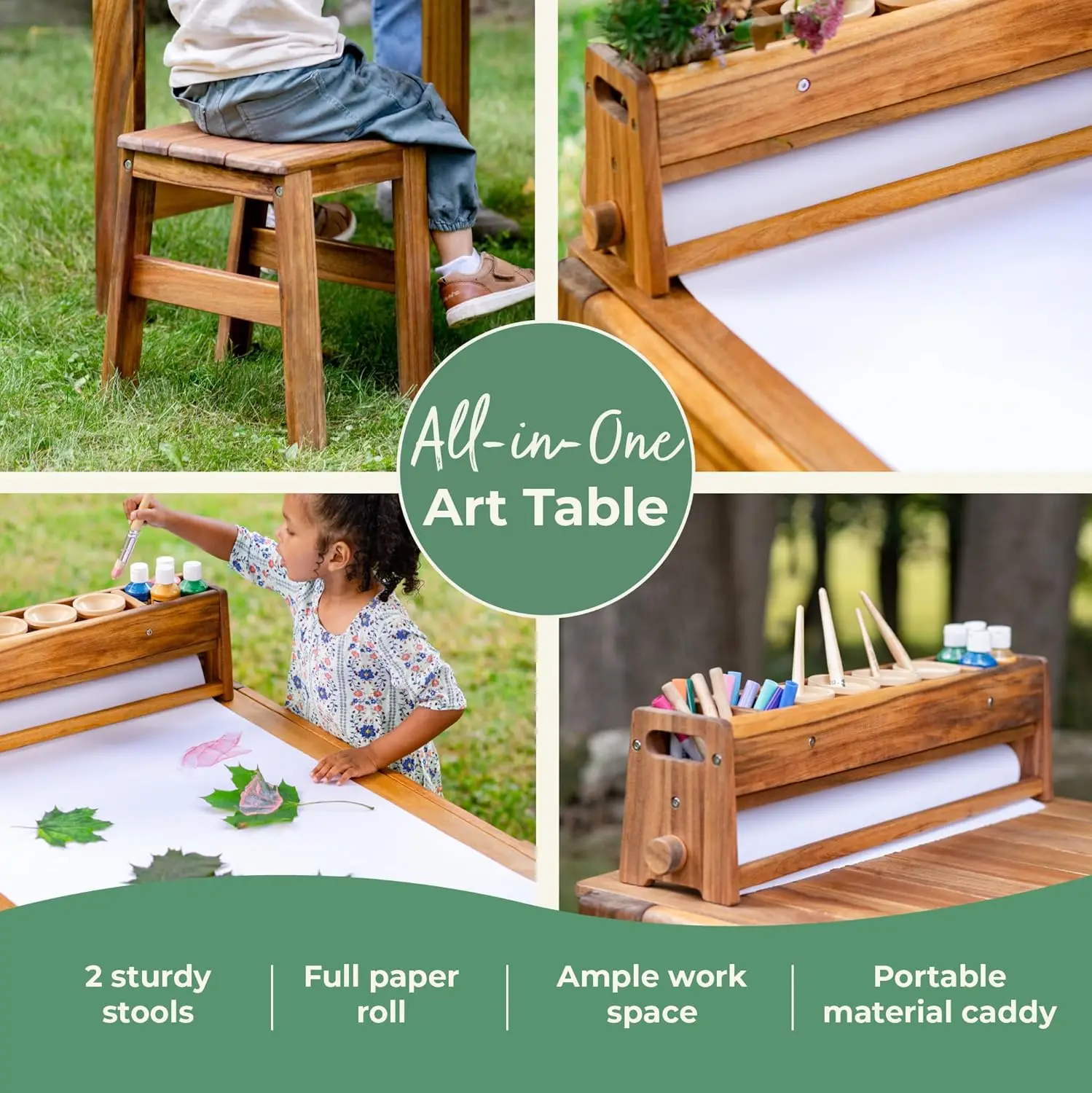 ชุดโต๊ะและเก้าอี้สำหรับงานศิลป - Kids Outdoor Table And Chair Set บทวิจารณ์และราคา