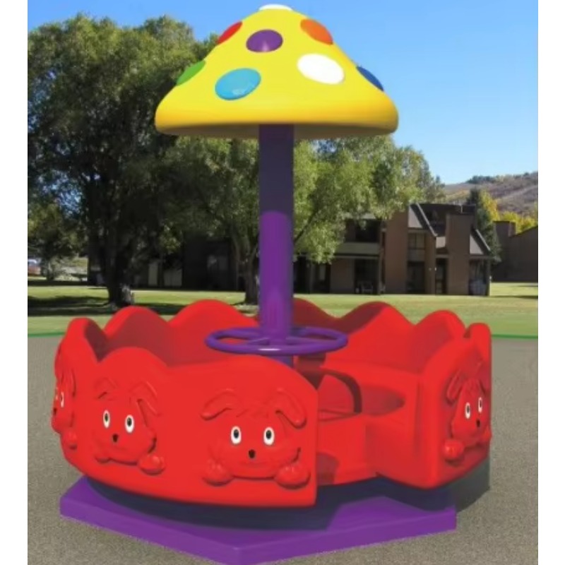 เก้าอี้หมุนสนามเด็กเล่นพลาสติก - Kids Outdoor Merry Go Round บทวิจารณ์และราคา
