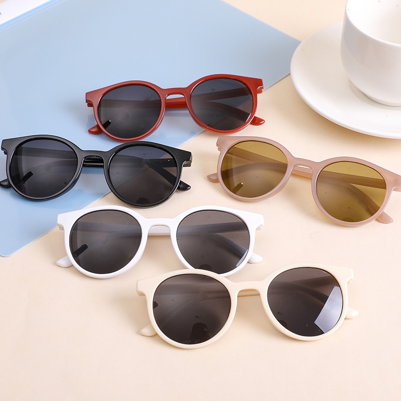 แว่นกันแดดเด็กแฟชั่นทรงกลมสีดำ - Kids Outdoor Frame บทวิจารณ์และราคา