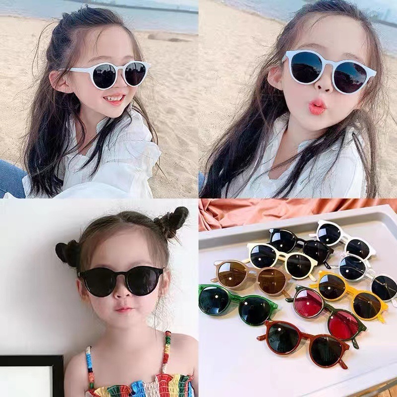 แว่นกันแดดเด็กแฟชั่นทรงกลมสีดำ - Kids Outdoor Frame บทวิจารณ์และราคา
