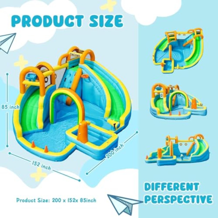 สวนสไลเดอร์น้ำเป่าลมกลางแจ้งสำ - Kids Outdoor Water บทวิจารณ์และราคา