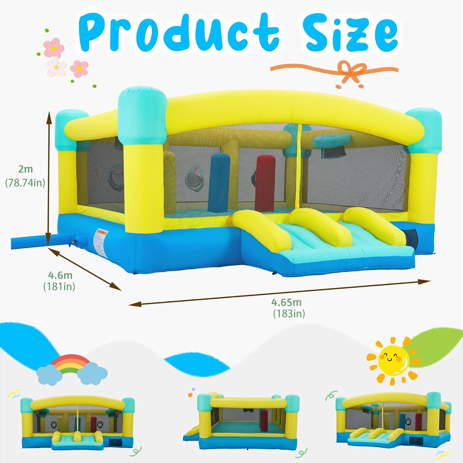 บ้านลมขนาดใหญ่, ปราสาทลมเป่าลม - Kids Outdoor House บทวิจารณ์และราคา
