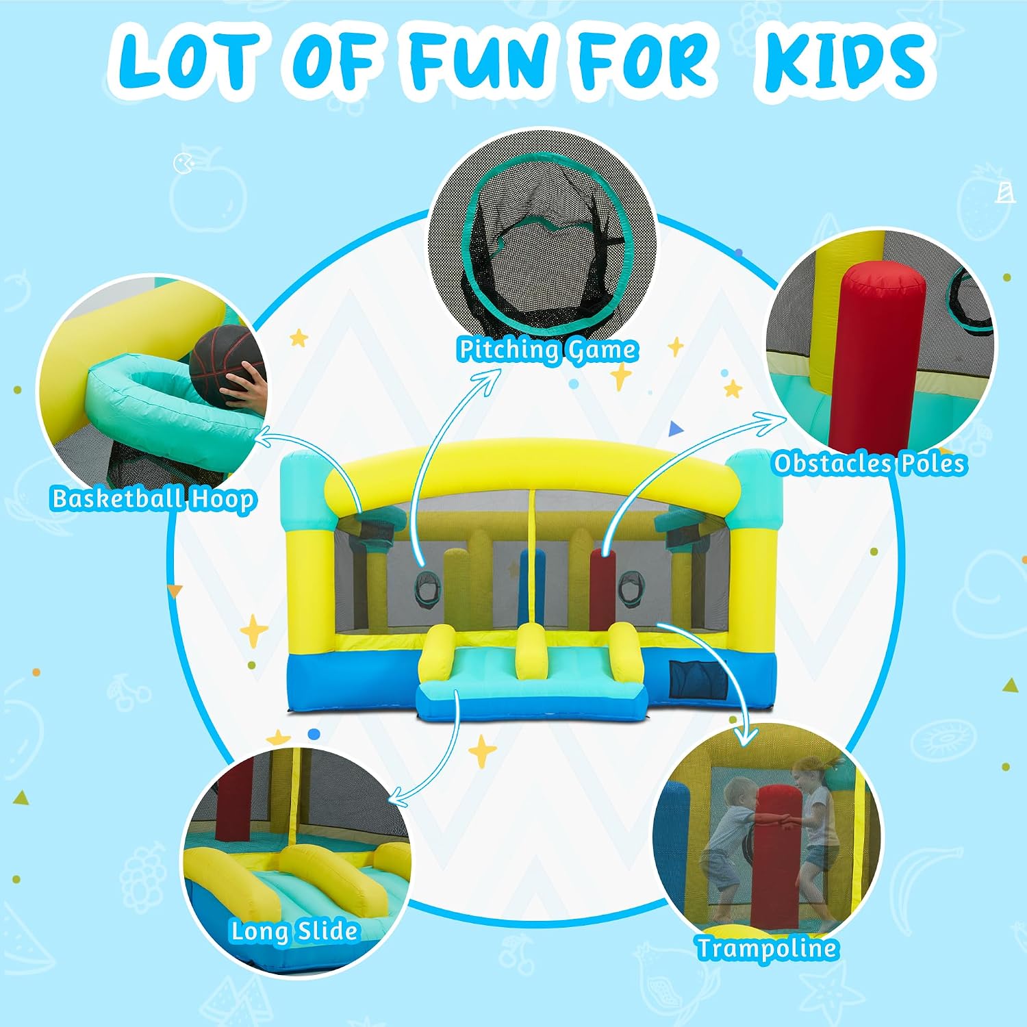 บ้านลมขนาดใหญ่, ปราสาทลมเป่าลม - Kids Outdoor House บทวิจารณ์และราคา