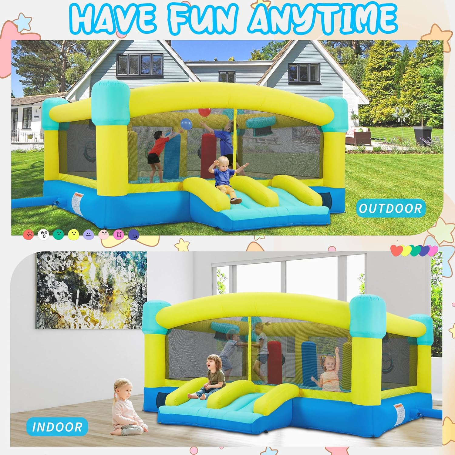 บ้านลมขนาดใหญ่, ปราสาทลมเป่าลม - Kids Outdoor House บทวิจารณ์และราคา