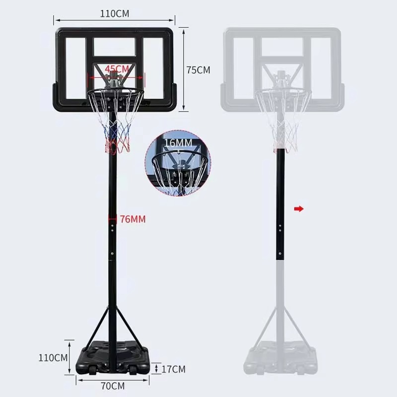 ห่วงบาสเก็ตบอลแบบพกพาสำหรับในร - Basketball Hoop Outdoor บทวิจารณ์และราคา