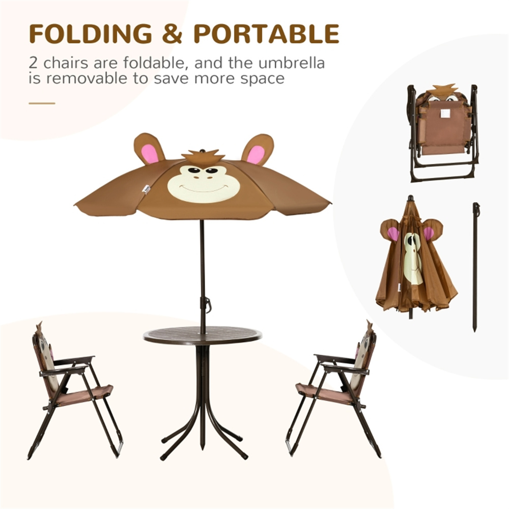ชุดโต๊ะเก้าอี้สำหรับเด็ก ลายลิ - Kids Outdoor Umbrella Chair บทวิจารณ์และราคา