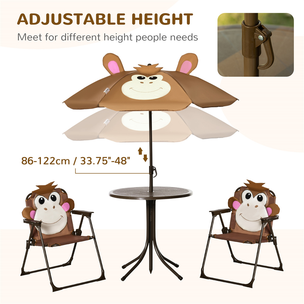 ชุดโต๊ะเก้าอี้สำหรับเด็ก ลายลิ - Kids Outdoor Umbrella Chair บทวิจารณ์และราคา