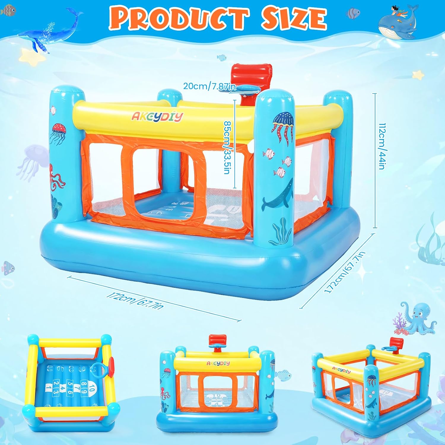 บ้านลมเป่าลม PVC สำหรับเด็กอาย - Kids Outdoor House บทวิจารณ์และราคา