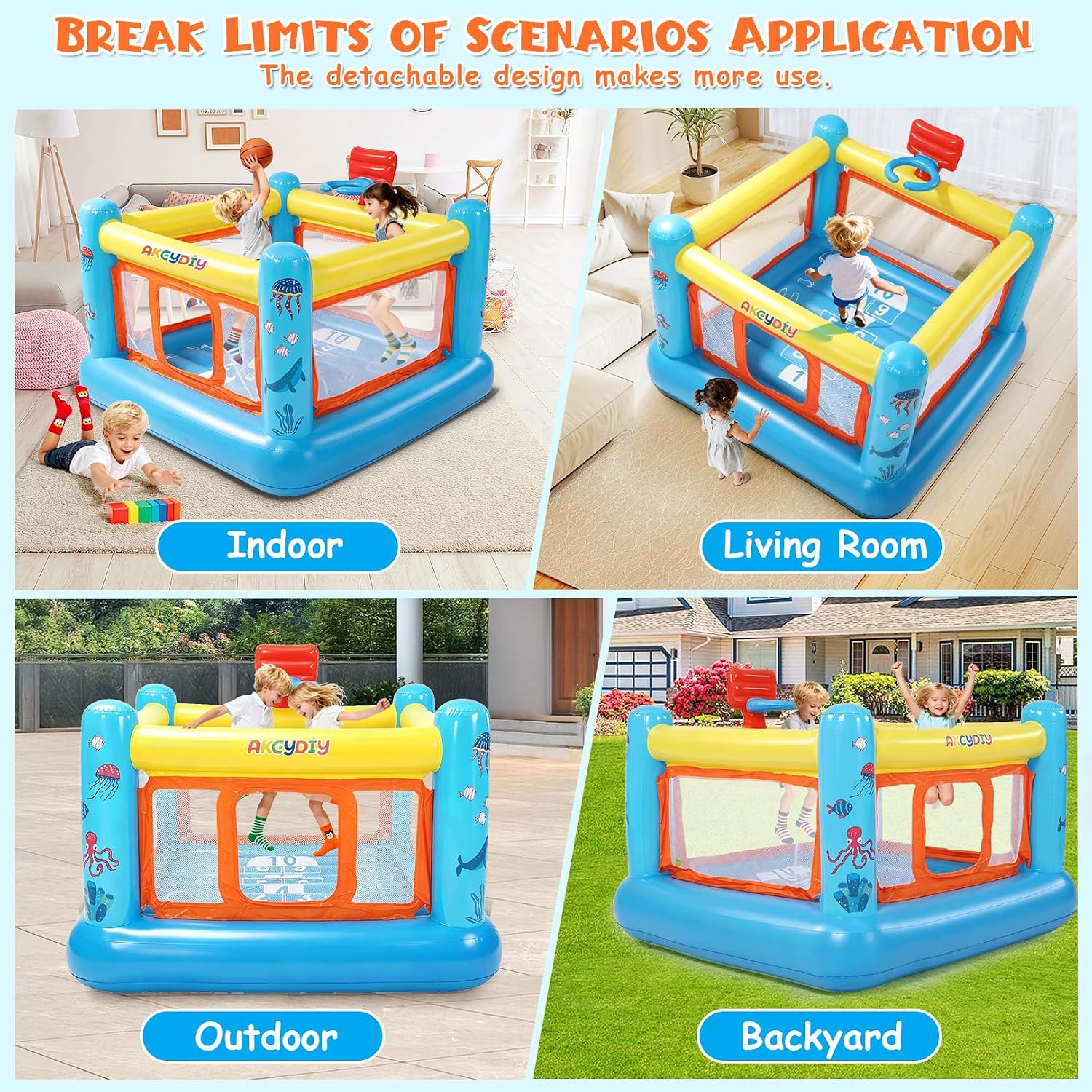 บ้านลมเป่าลม PVC สำหรับเด็กอาย - Kids Outdoor House บทวิจารณ์และราคา