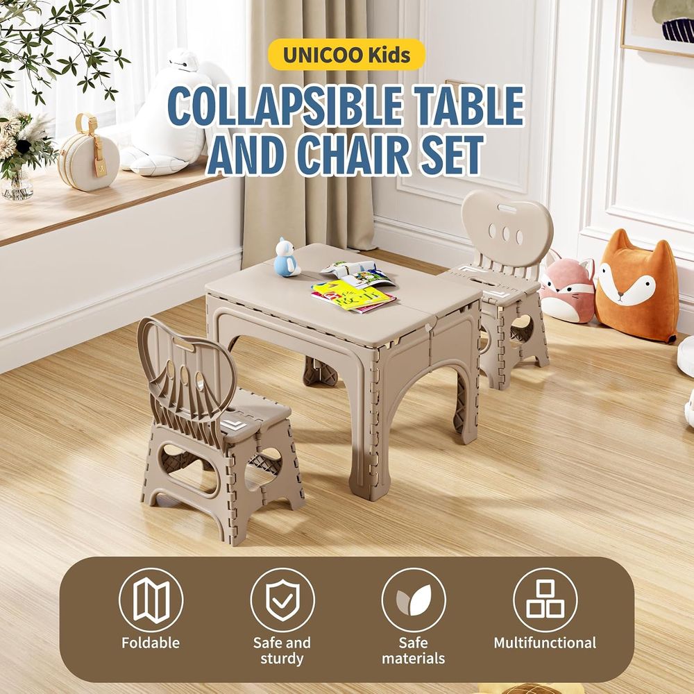 ชุดโต๊ะและเก้าอี้พับสำหรับเด็ก - Kids Outdoor Table And Chair Set บทวิจารณ์และราคา