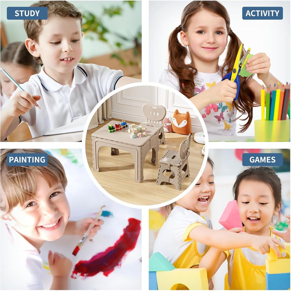 ชุดโต๊ะและเก้าอี้พับสำหรับเด็ก - Kids Outdoor Table And Chair Set บทวิจารณ์และราคา