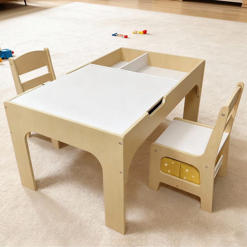 ชุดโต๊ะและเก้าอี้เด็กไม้สไตล์โ - Kids Outdoor Table And Chair Set บทวิจารณ์และราคา