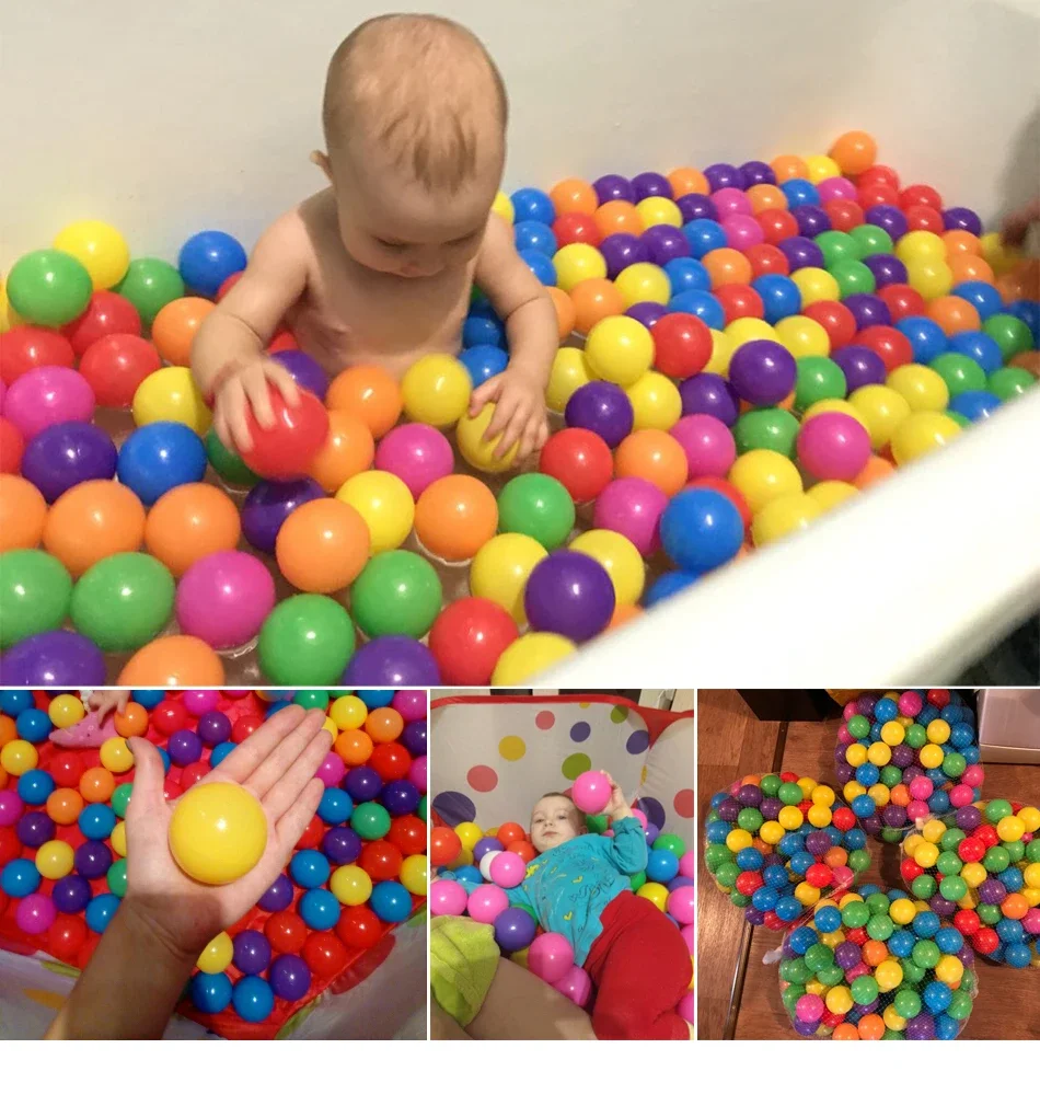 ลูกบอลพลาสติกเนื้อนิ่มสีสันสดใ - Kids Outdoor House Accessories บทวิจารณ์และราคา