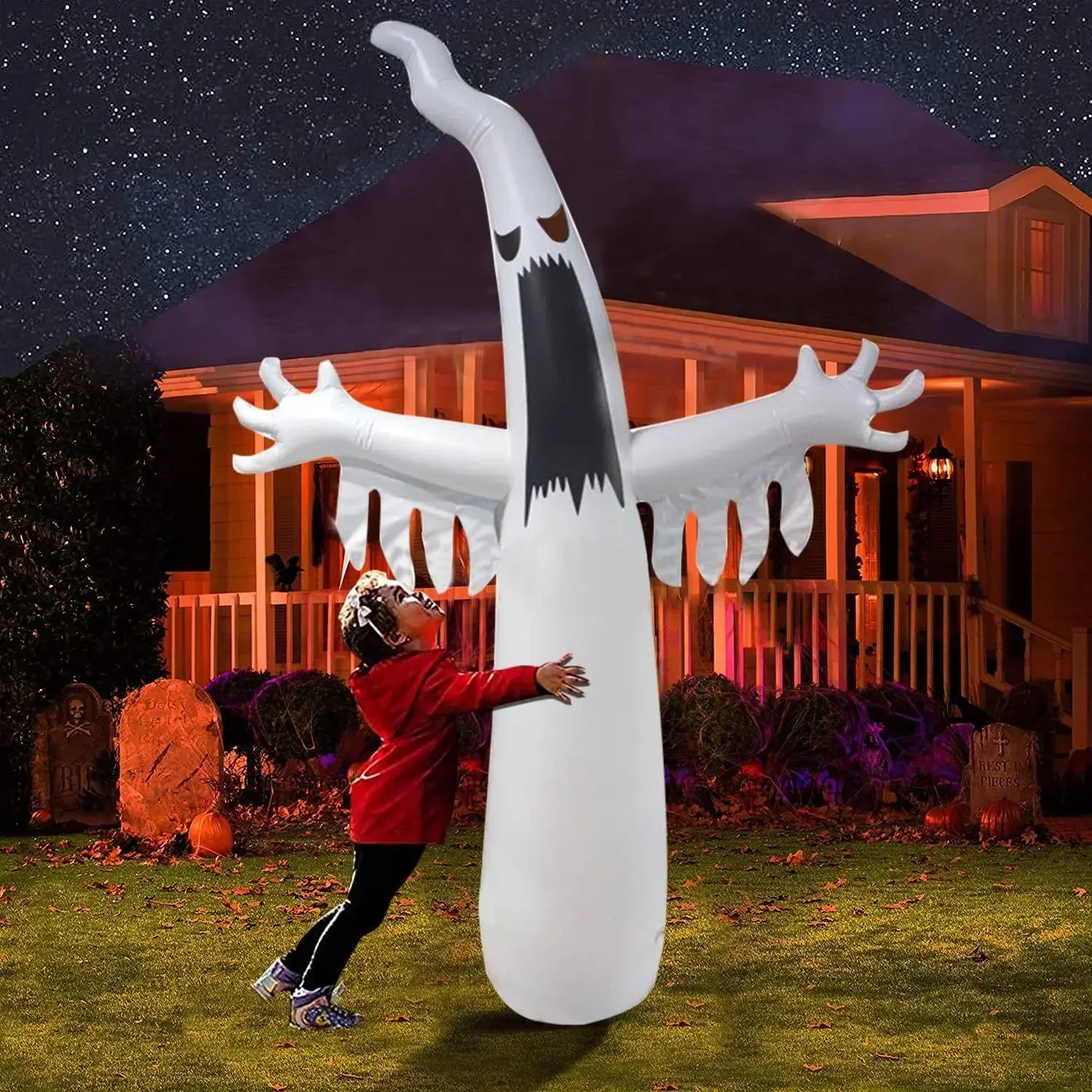ฮาโลวีน Inflatable น่ากลัว Gho - Kids Outdoor House บทวิจารณ์และราคา