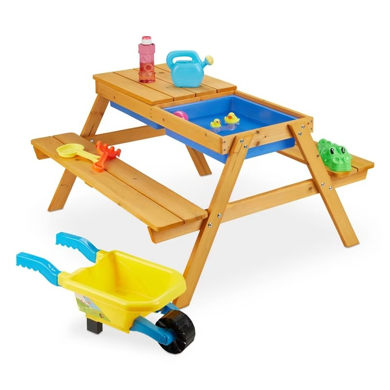 ชุดโต๊ะและเก้าอี้ไม้สำหรับเด็ก - Kids Outdoor Table And Chair Set บทวิจารณ์และราคา