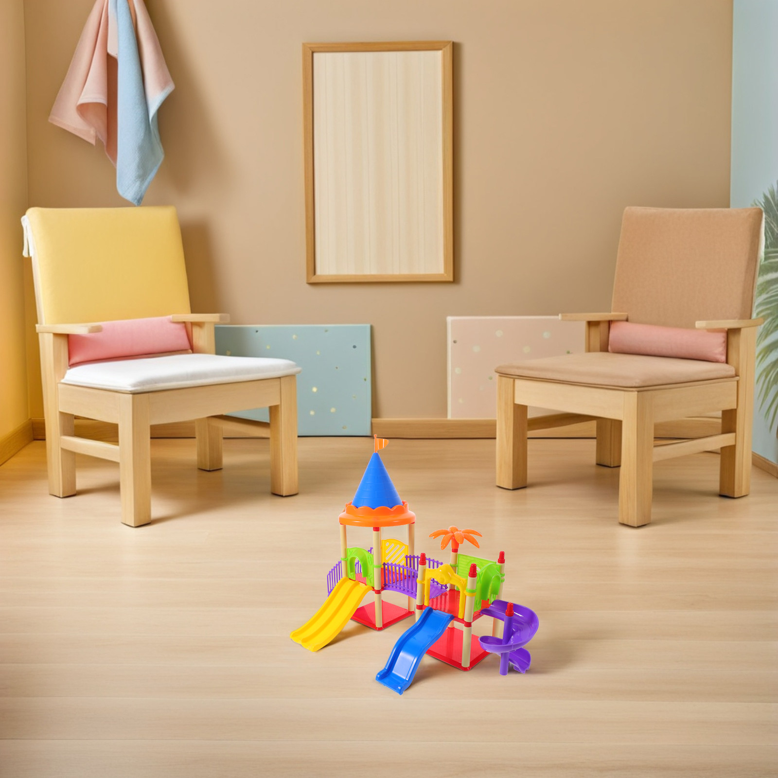 บ้านเด็กเล่นแบบเลื่อนขนาดเล็ก  - Kids Outdoor House Accessories บทวิจารณ์และราคา