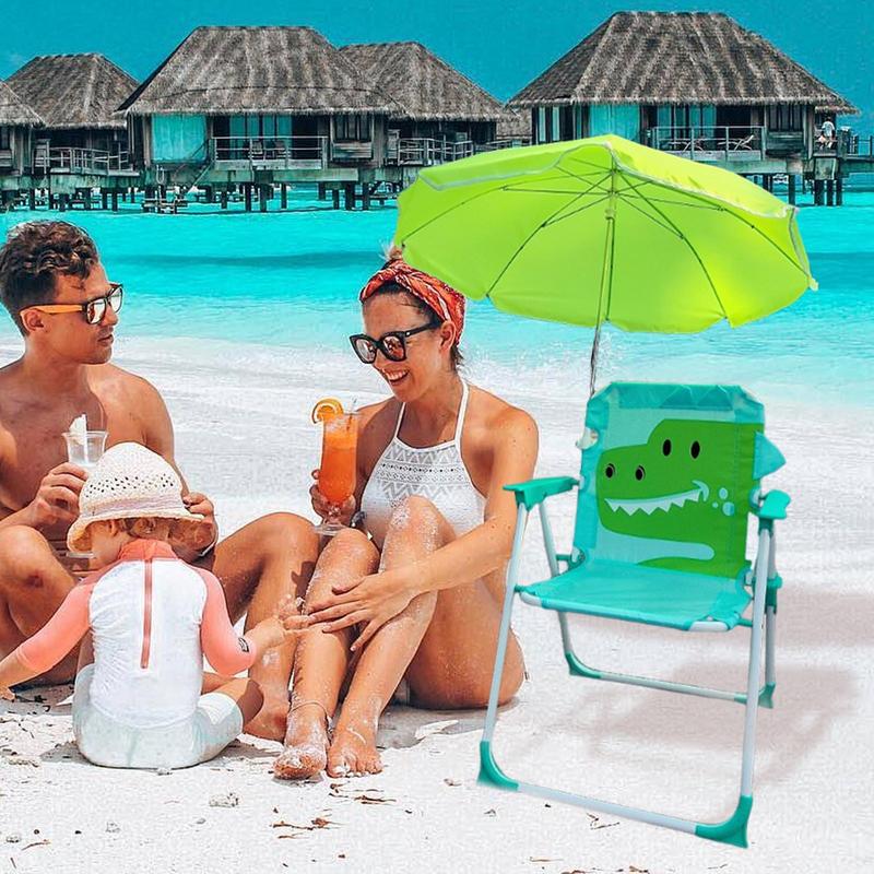 เก้าอี้ตั้งแคมป์สําหรับเด็กพร้ - Kids Outdoor Umbrella Chair บทวิจารณ์และราคา