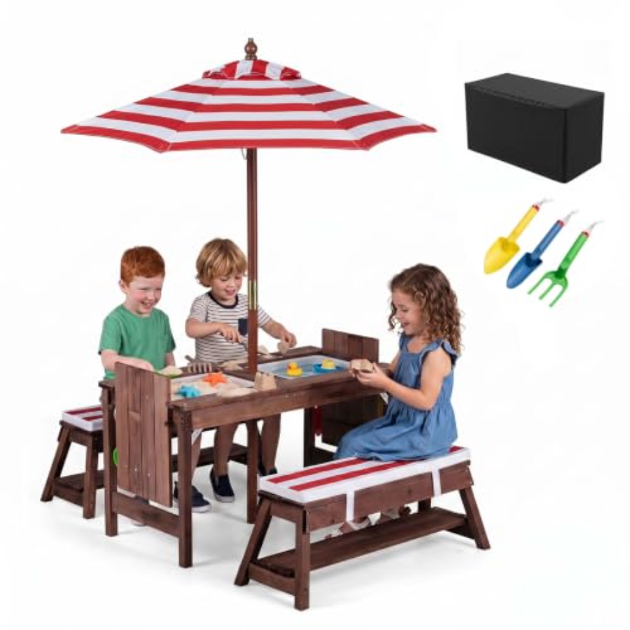 โต๊ะปิกนิกสำหรับเด็กสำหรับใช้ก - Kids Outdoor Water บทวิจารณ์และราคา