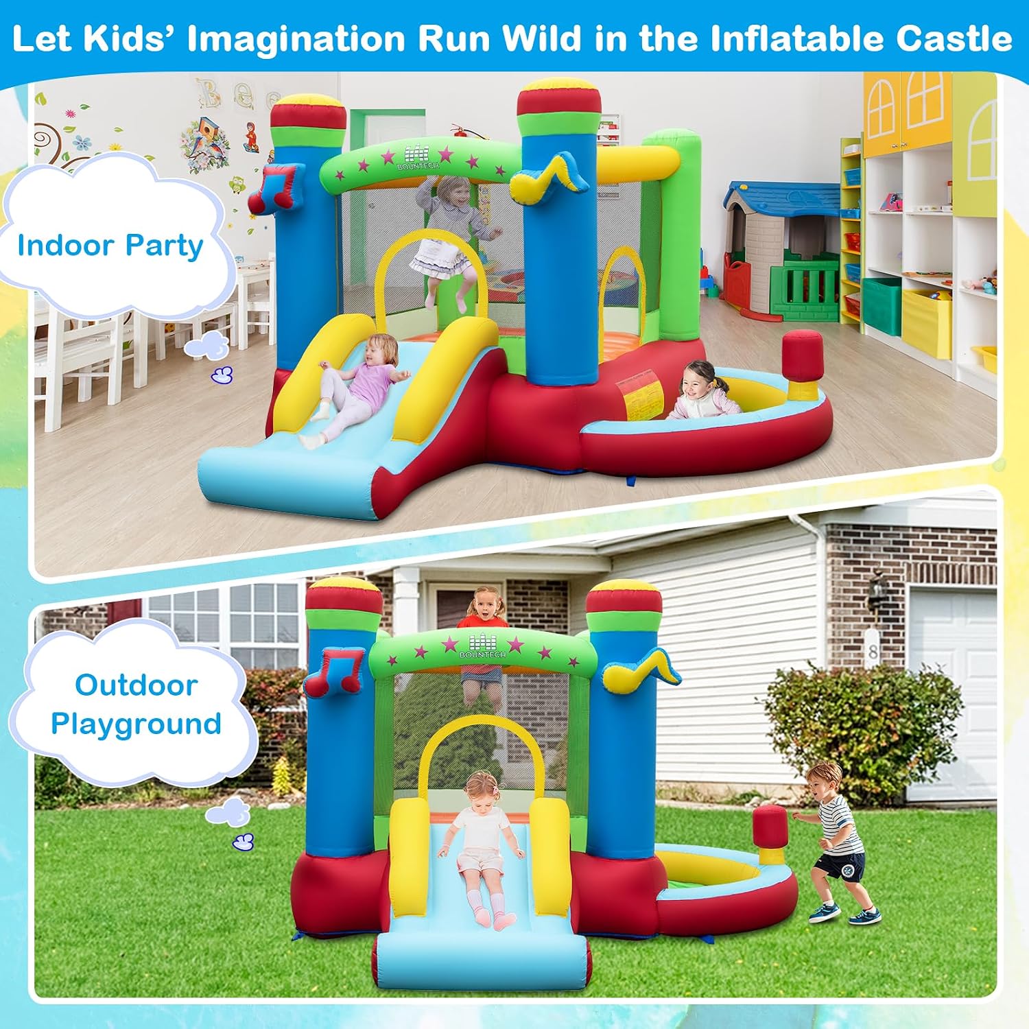 บ้านลมพร้อมบ่อบอล, บ้านลมสำหรั - Kids Outdoor House บทวิจารณ์และราคา