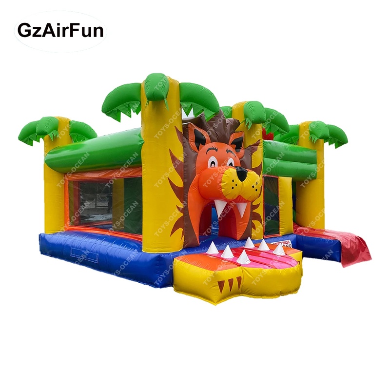 บ้านลมเป่าลมธีมสิงโตสำหรับใช้ง - Kids Outdoor House บทวิจารณ์และราคา