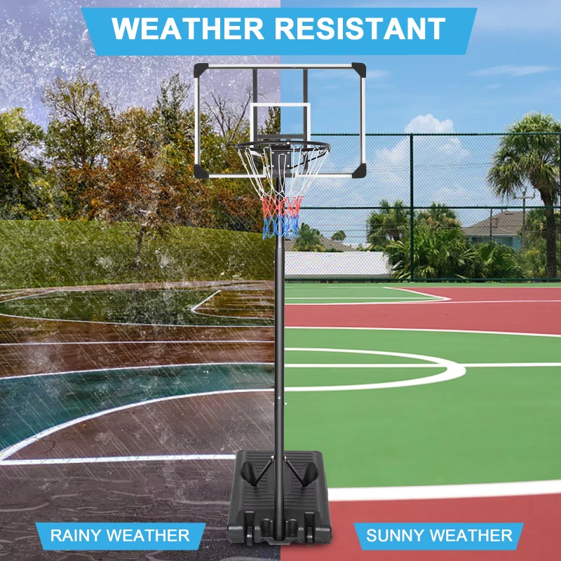 ระบบห่วงบาสเก็ตบอลแบบพกพา ปรับ - Basketball Hoop Outdoor บทวิจารณ์และราคา