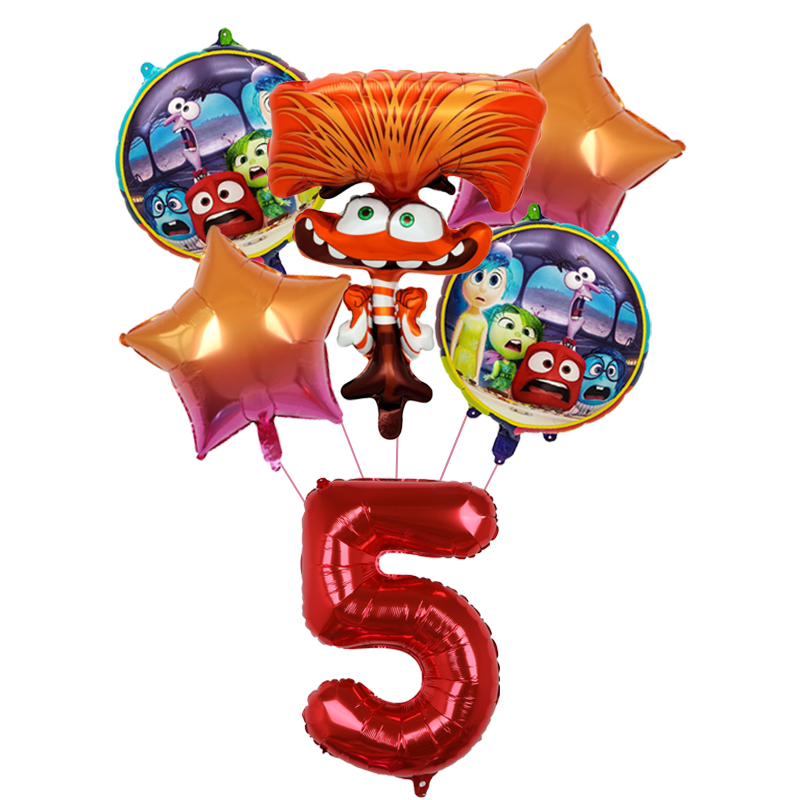 6 ชิ้นใหม่ Inside Out2 ลูกโป่ง - Kids Outdoor House บทวิจารณ์และราคา