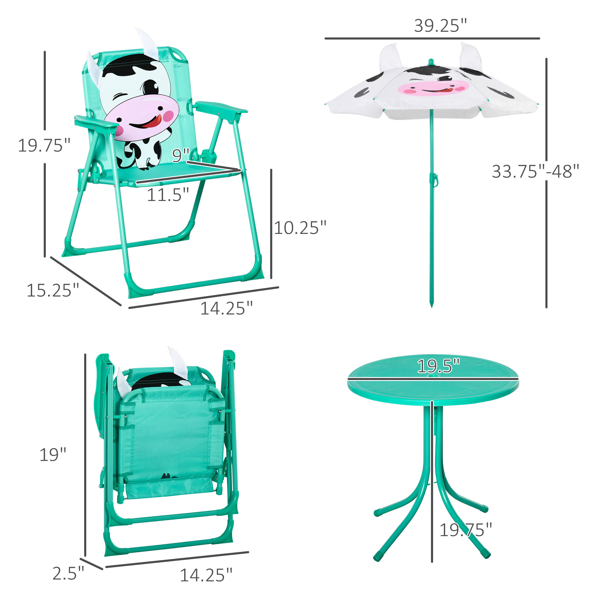 ชุดโต๊ะและเก้าอี้สำหรับเด็ก, เ - Kids Outdoor Table And Chair Set บทวิจารณ์และราคา