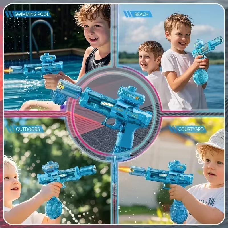 ปืนฉีดน้ำไฟฟ้าสำหรับผู้ใหญ่ แร - Water Gun Soaker บทวิจารณ์และราคา