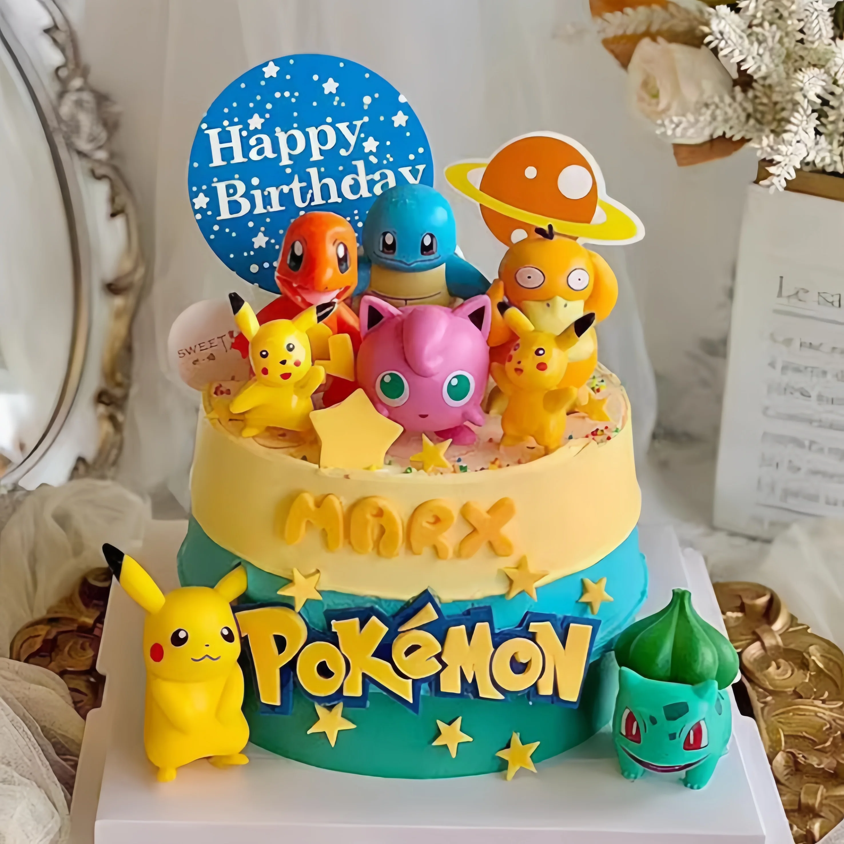 ชุดตกแต่งเค้กโปเกมอน 6 ชิ้น/ชุ - Kids Outdoor Merry Go Round บทวิจารณ์และราคา
