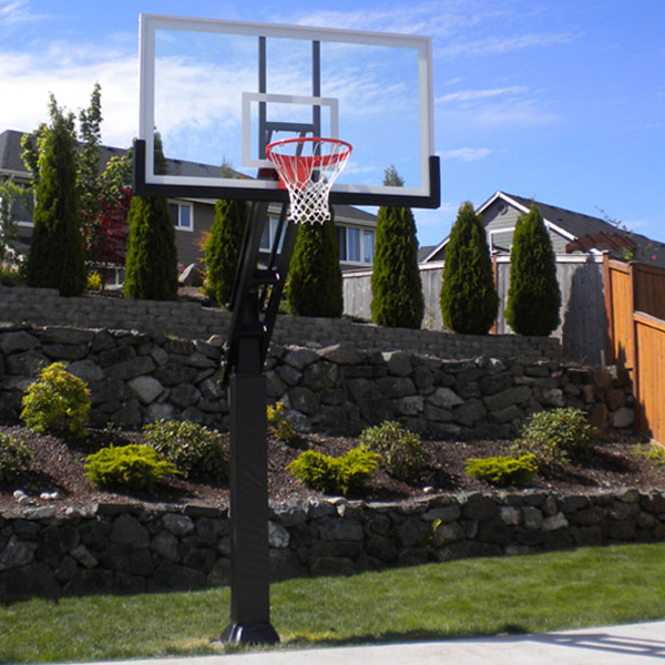 ห่วงบาสเก็ตบอลแบบฝังพื้นสำหรับ - Basketball Hoop Outdoor บทวิจารณ์และราคา
