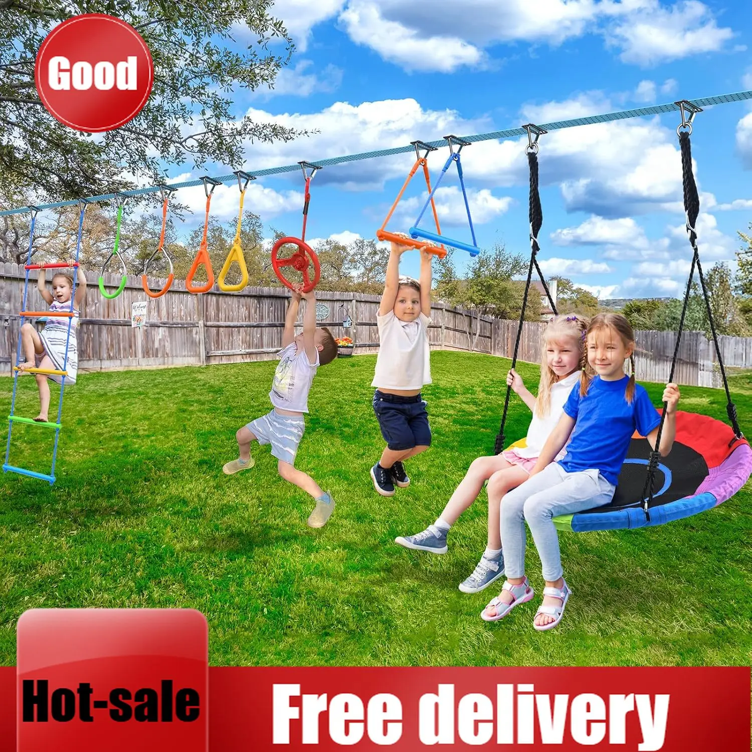 ราคาสินค้า: ชุดเครื่องเล่นสนาม - Kids Outdoor Ninja Set บทวิจารณ์และราคา