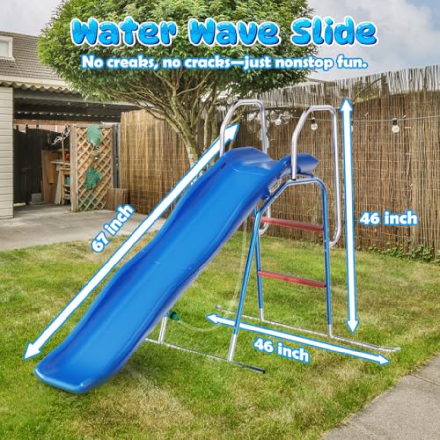สไลเดอร์น้ำสำหรับเด็กในสวนหลัง - Kids Outdoor Water Sprinkler บทวิจารณ์และราคา