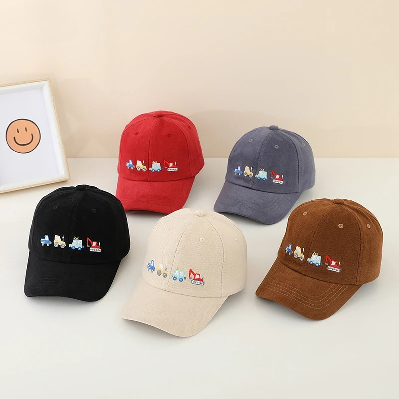 หมวกเบสบอลเด็กนักเรียน ปักลายร - Kids Outdoor Hat บทวิจารณ์และราคา